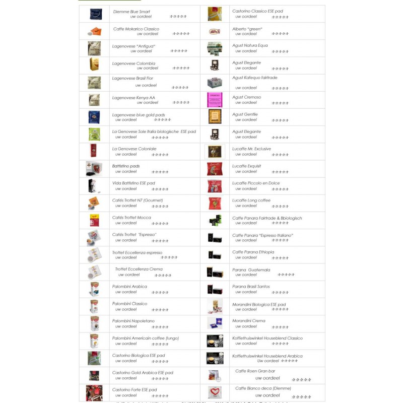 Op zoek naar de beste ESE espresso pads? Voordelig en snel geleverd!