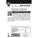 Monin Caramel siroop ingrediëntenlijst en voedingsinformatie