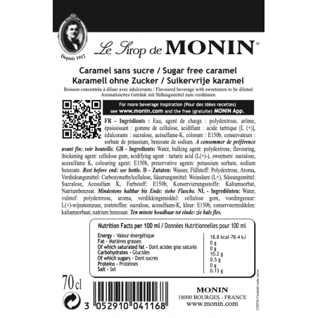 Monin Caramel Suikervrije siroop? Wij leveren voordelig en snel!
