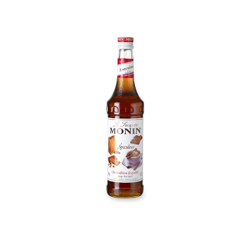 Monin Speculoos siroop 700ml fles met authentieke speculaas smaak voor koffie en cocktails